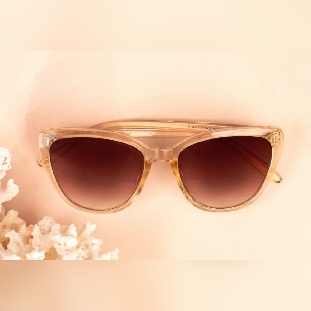Designer Rachel Zoe Nina Cat Eye Sunglasses *New with alligator pouch-